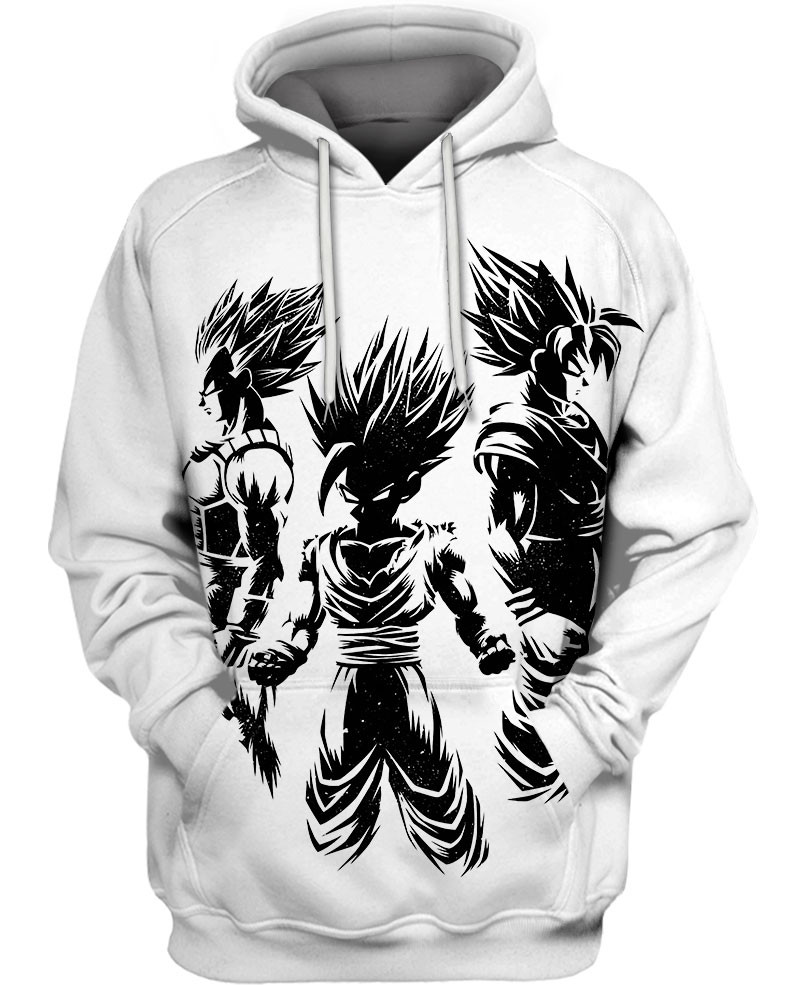 Three Warriors Dragon Ball 3D All Over Printed Sweatshirt, Hoodie, Zip Hoodie | Nba Fan Gear For Men, Women