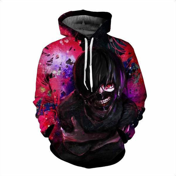 Tokyo Ghoul 3D All Over Printed Sweatshirt, Hoodie, Zip Hoodie | Fan Apparel For Men, Women