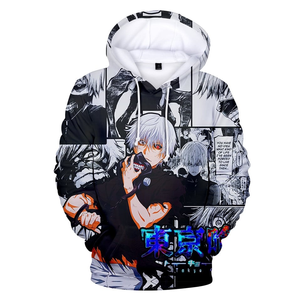 Tokyo Ghoul 3D All Over Printed Sweatshirt, Hoodie, Zip Hoodie | Fan Apparel For Men, Women