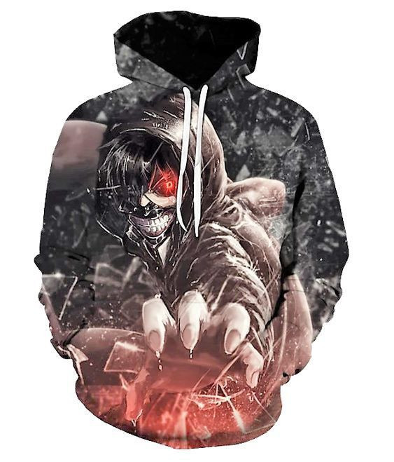 Tokyo Ghoul 3D All Over Printed Sweatshirt, Hoodie, Zip Hoodie | Fan Apparel For Men, Women