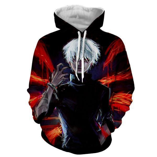 Tokyo Ghoul Ken Kaneki 3D All Over Printed Sweatshirt, Hoodie, Zip Hoodie | Fan Apparel For Men, Women