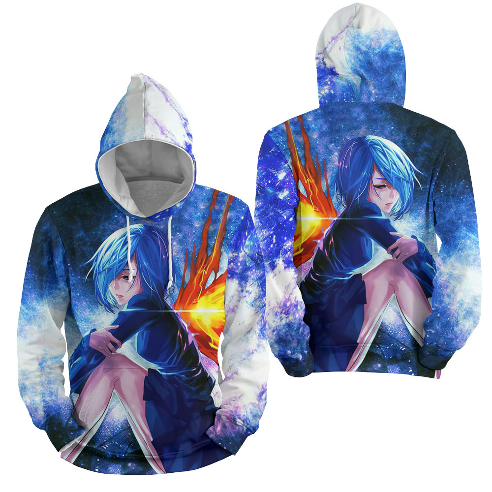 Tokyo Ghoul Touka Kirishima With Ukaku Kagune 3D All Over Printed Sweatshirt, Hoodie, Zip Hoodie | Fan Apparel For Men, Women