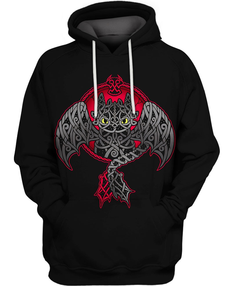 Toothless Dragon 3D All Over Printed Sweatshirt, Hoodie, Zip Hoodie | Fan Apparel For Men, Women