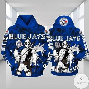 Toronto Blue Jays Deadpool For Unisex 3D All Over Printed Sweatshirt, Hoodie, Zip Hoodie | Mlb Fan Gear For Men, Women