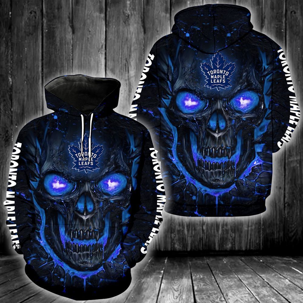 Toronto Maple Leafs Skull 3D All Over Printed Sweatshirt, Hoodie, Zip Hoodie | Nhl Special Edition Fan Gear For Men, Women