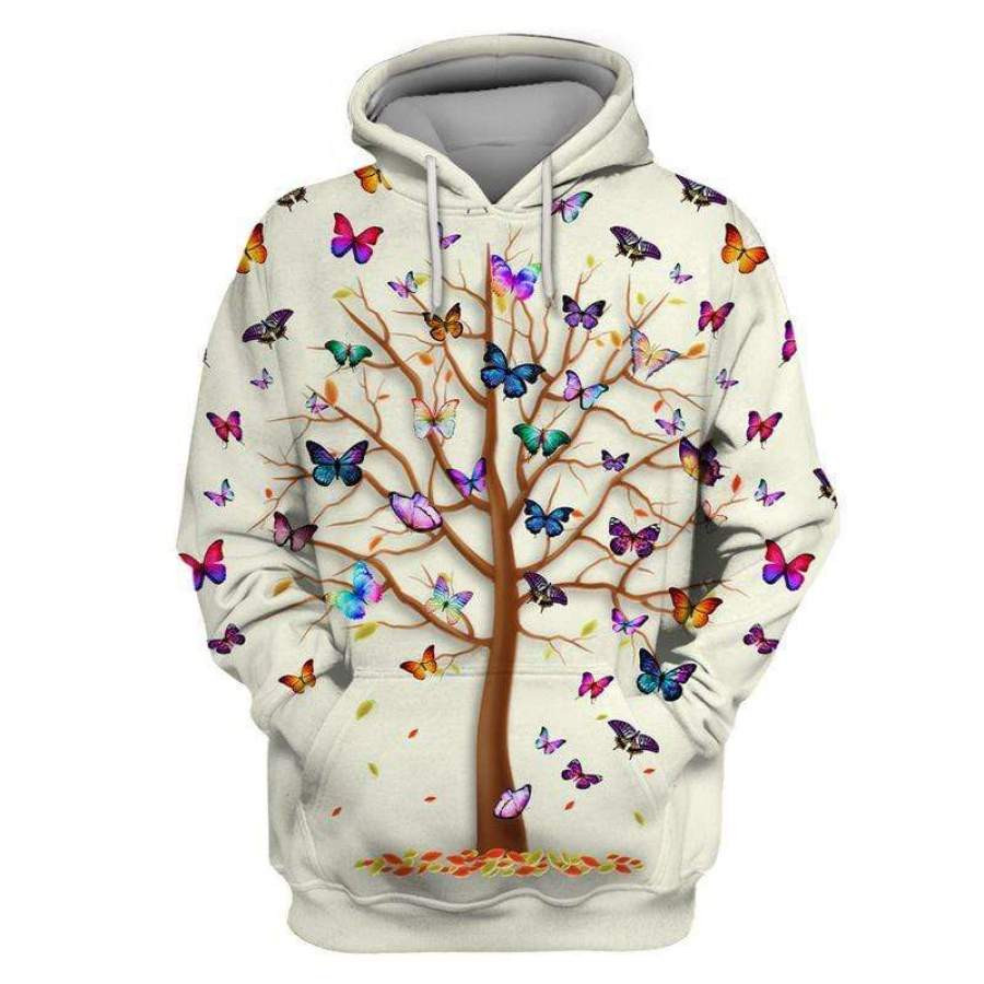 Tree Of Butterfly 3D All Over Printed Sweatshirt, Hoodie, Zip Hoodie | Fan Apparel For Men, Women