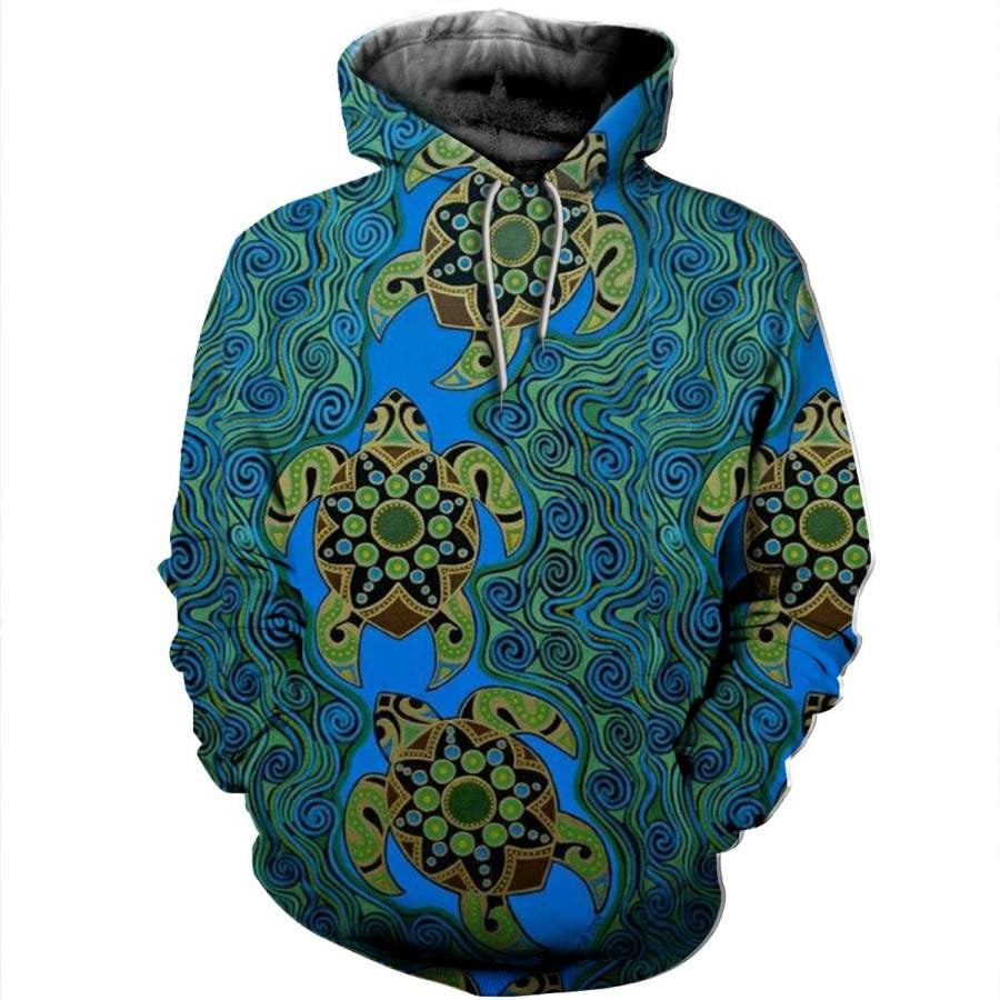 Turtle 3D All Over Printed Sweatshirt, Hoodie, Zip Hoodie | Fan Apparel For Men, Women