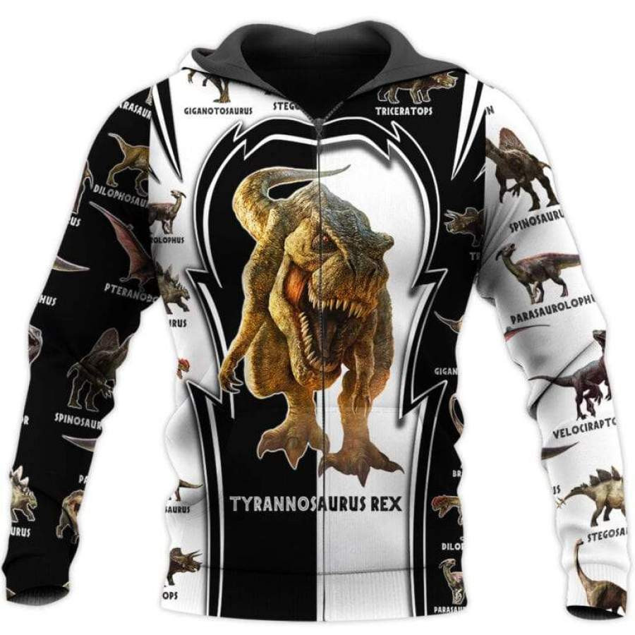 Tyrannosaurus Rex Love Dinosaur 3D All Over Printed Sweatshirt, Hoodie, Zip Hoodie | Fan Apparel For Men, Women