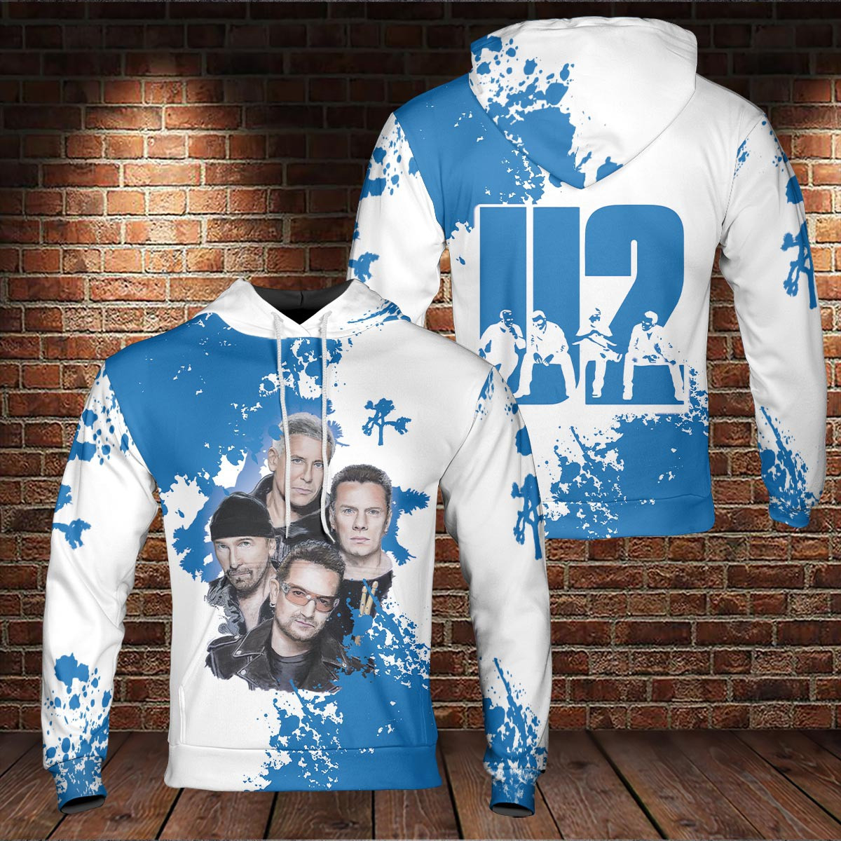 U2 3D All Over Printed Sweatshirt, Hoodie, Zip Hoodie | Fan Apparel For Men, Women