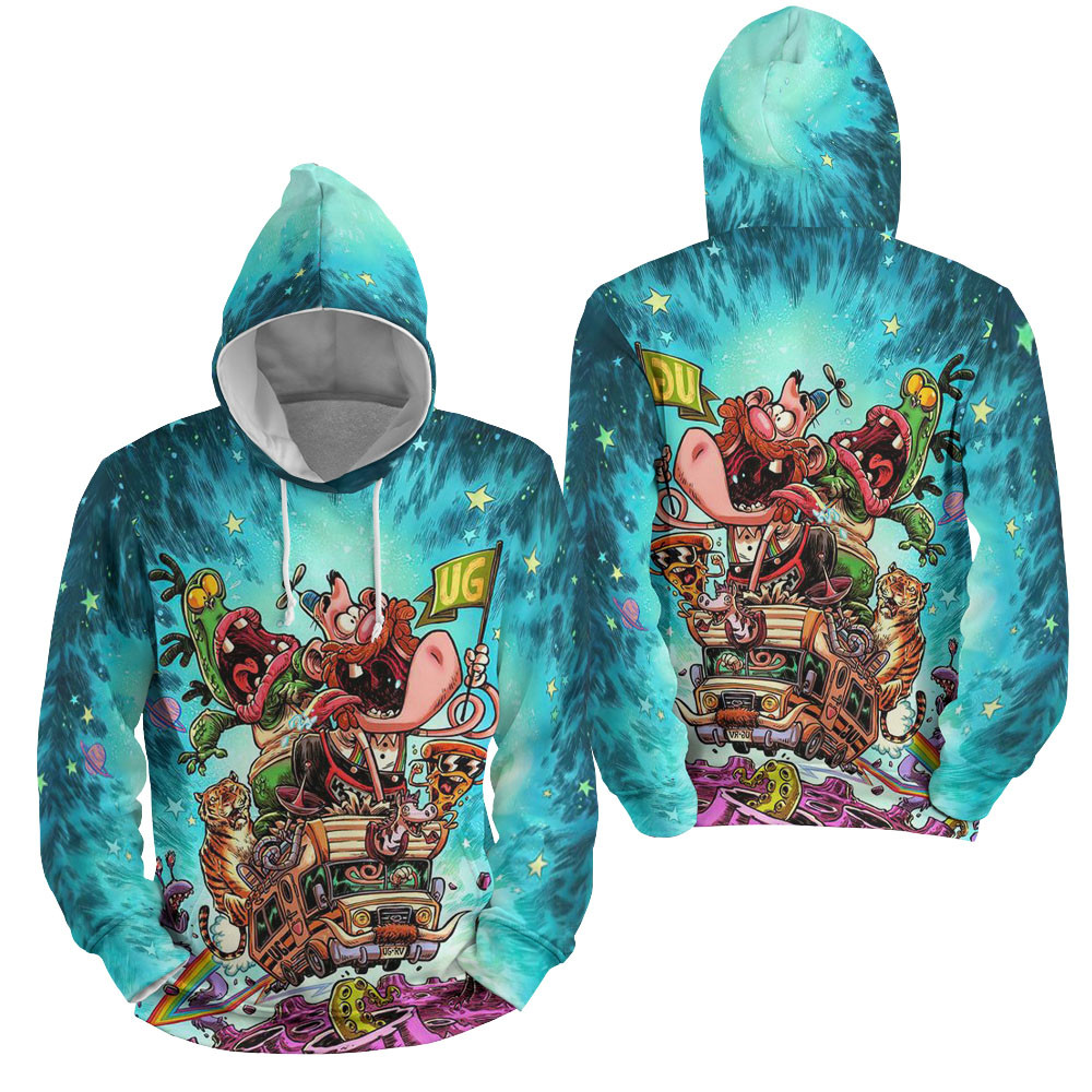 Uncle Grandpa Movie Art 3D All Over Printed Sweatshirt, Hoodie, Zip Hoodie | Fan Apparel For Men, Women