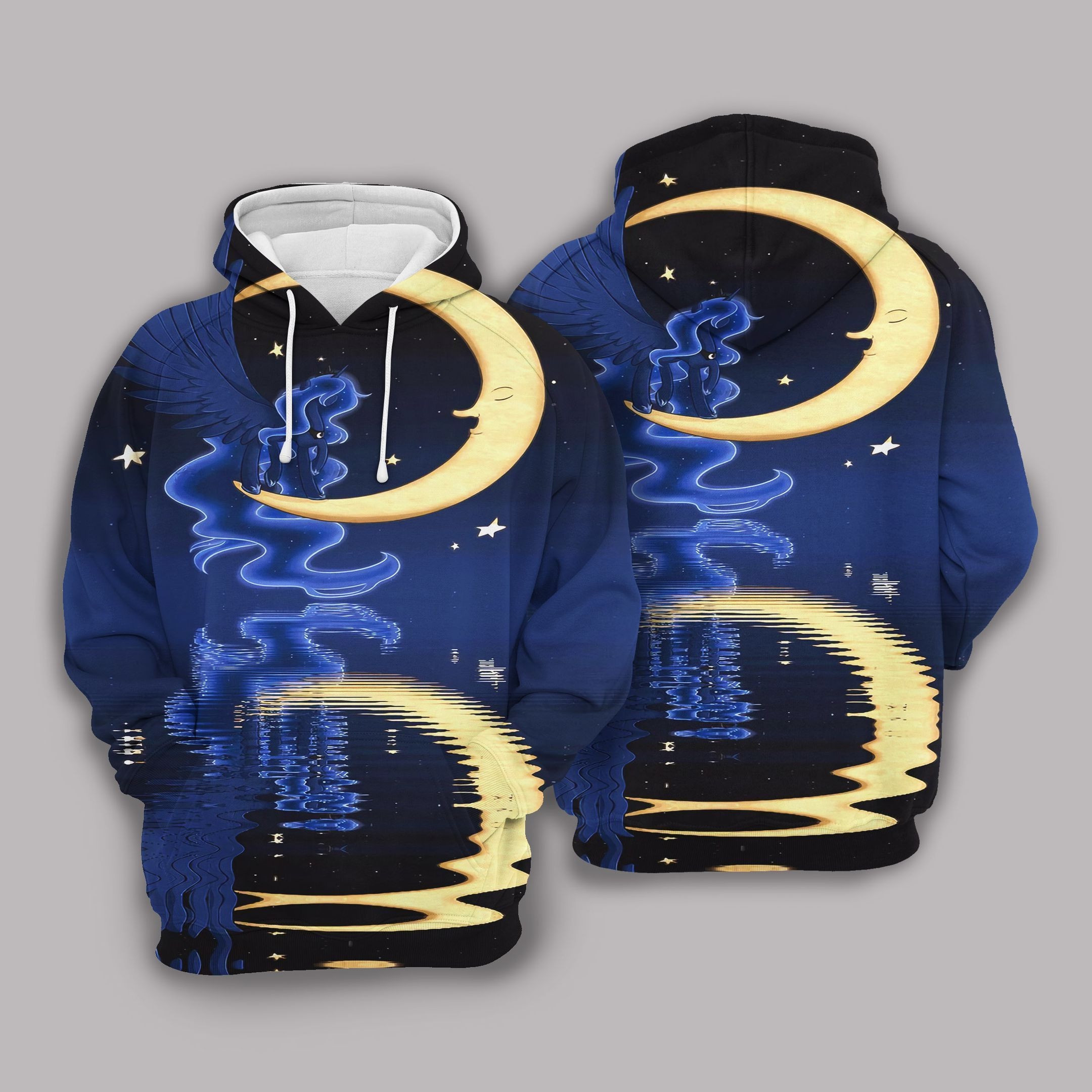Unicorn Moon 3D All Over Printed Sweatshirt, Hoodie, Zip Hoodie | Fan Apparel For Men, Women