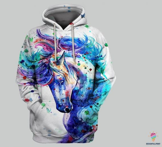 Unicorn Paint 3D All Over Printed Sweatshirt, Hoodie, Zip Hoodie | Fan Apparel For Men, Women