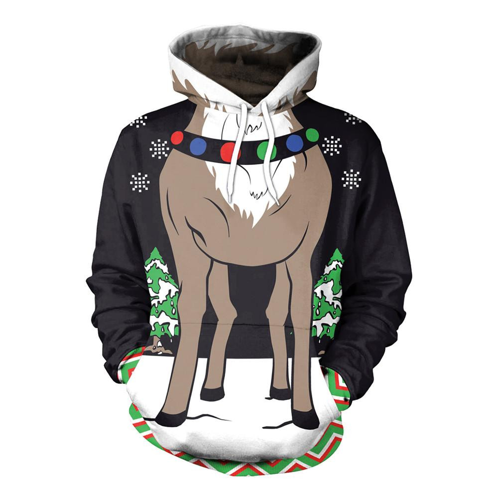 Unisex Funny Reindeer 3D All Over Printed Sweatshirt, Hoodie, Zip Hoodie | Fan Apparel For Men, Women