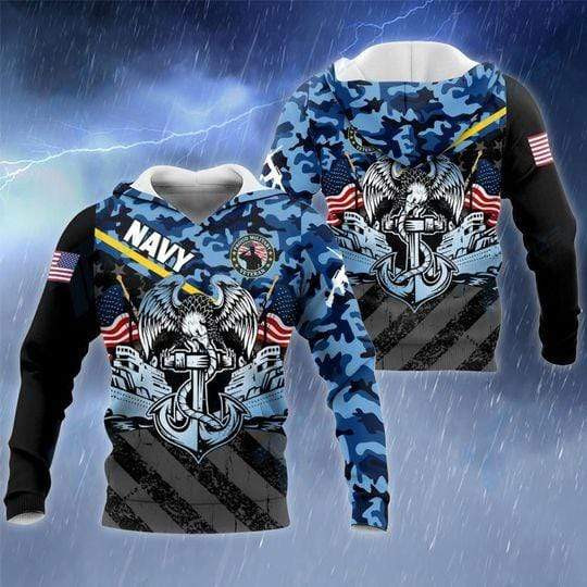 United States Navy Veterans Eagles 3D All Over Printed Sweatshirt, Hoodie, Zip Hoodie | Nfl Fan Gear For Men, Women