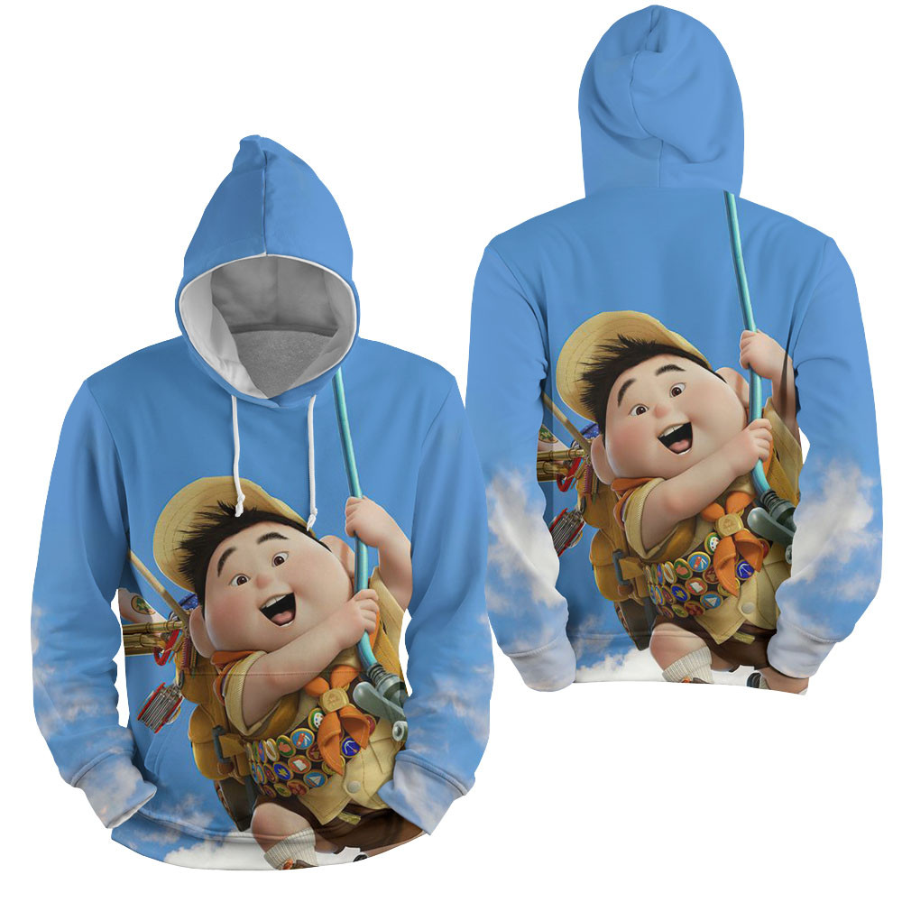 Up Russell With Sky 3D All Over Printed Sweatshirt, Hoodie, Zip Hoodie | Fan Apparel For Men, Women