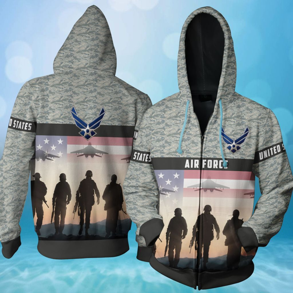 Us Air Force 3D All Over Printed Sweatshirt, Hoodie, Zip Hoodie | Fan Apparel For Men, Women