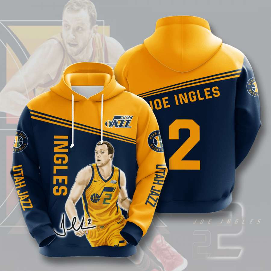 Utah Jazz Ingles 3D All Over Printed Sweatshirt, Hoodie, Zip Hoodie | Fan Apparel For Men, Women