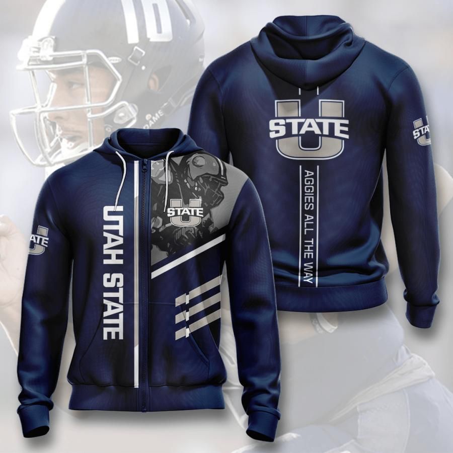 Utah State Aggies 3D All Over Printed Sweatshirt, Hoodie, Zip Hoodie | Ncaa Fan Gear For Men, Women