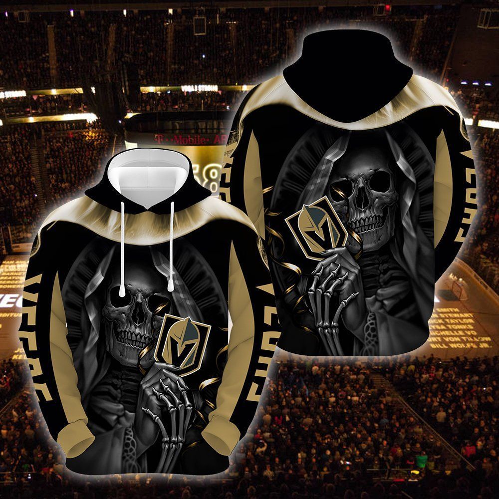 Vegas Golden Knights Skull 3D All Over Printed Sweatshirt, Hoodie, Zip Hoodie | Special Edition Fan Apparel For Men, Women