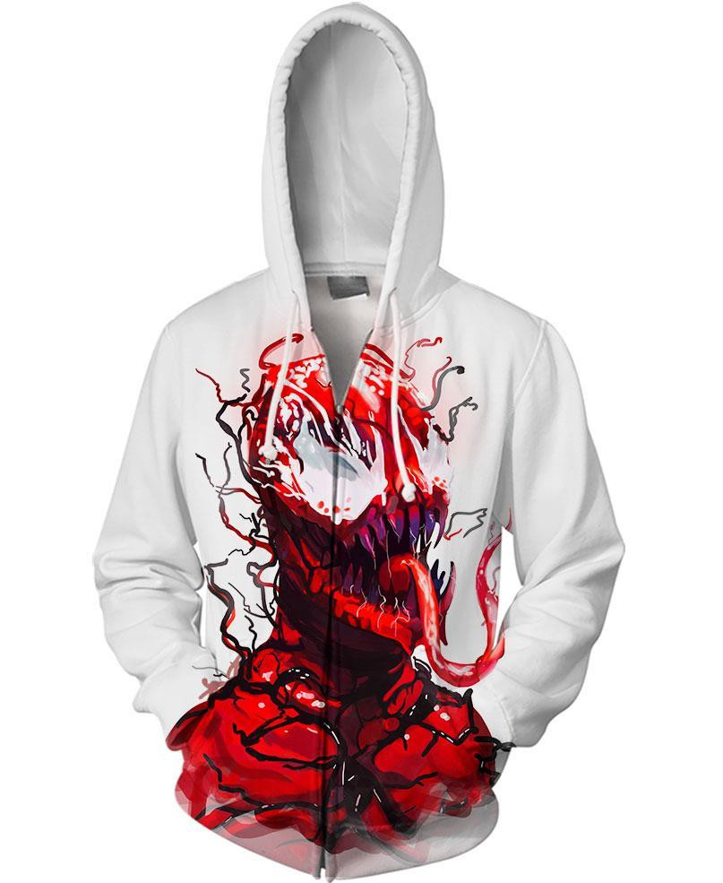 Venom 3D All Over Printed Sweatshirt, Hoodie, Zip Hoodie | Fan Apparel For Men, Women