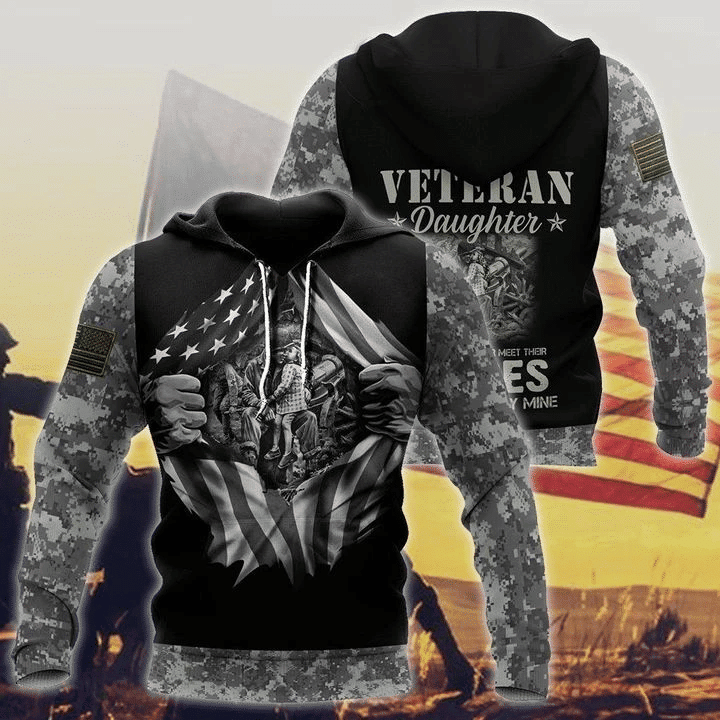 Veteran Daughter 3D All Over Printed Sweatshirt, Hoodie, Zip Hoodie | Fan Apparel For Men, Women
