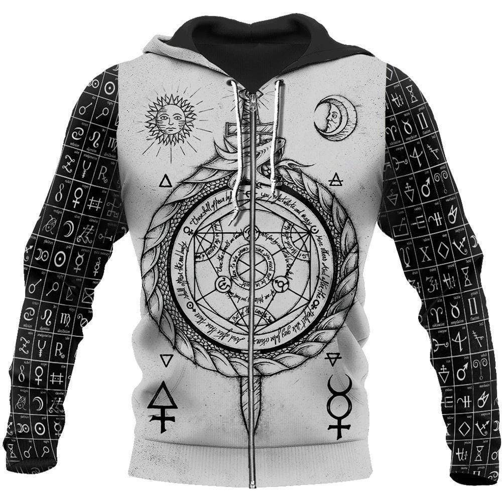 Viking Warrior Alchemy, Runes 3D All Over Printed Sweatshirt, Hoodie, Zip Hoodie | Fan Apparel For Men, Women