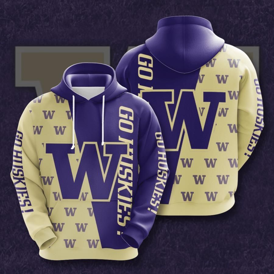 Washington Huskies 3D All Over Printed Sweatshirt, Hoodie, Zip Hoodie | Ncaa Fan Gear For Men, Women