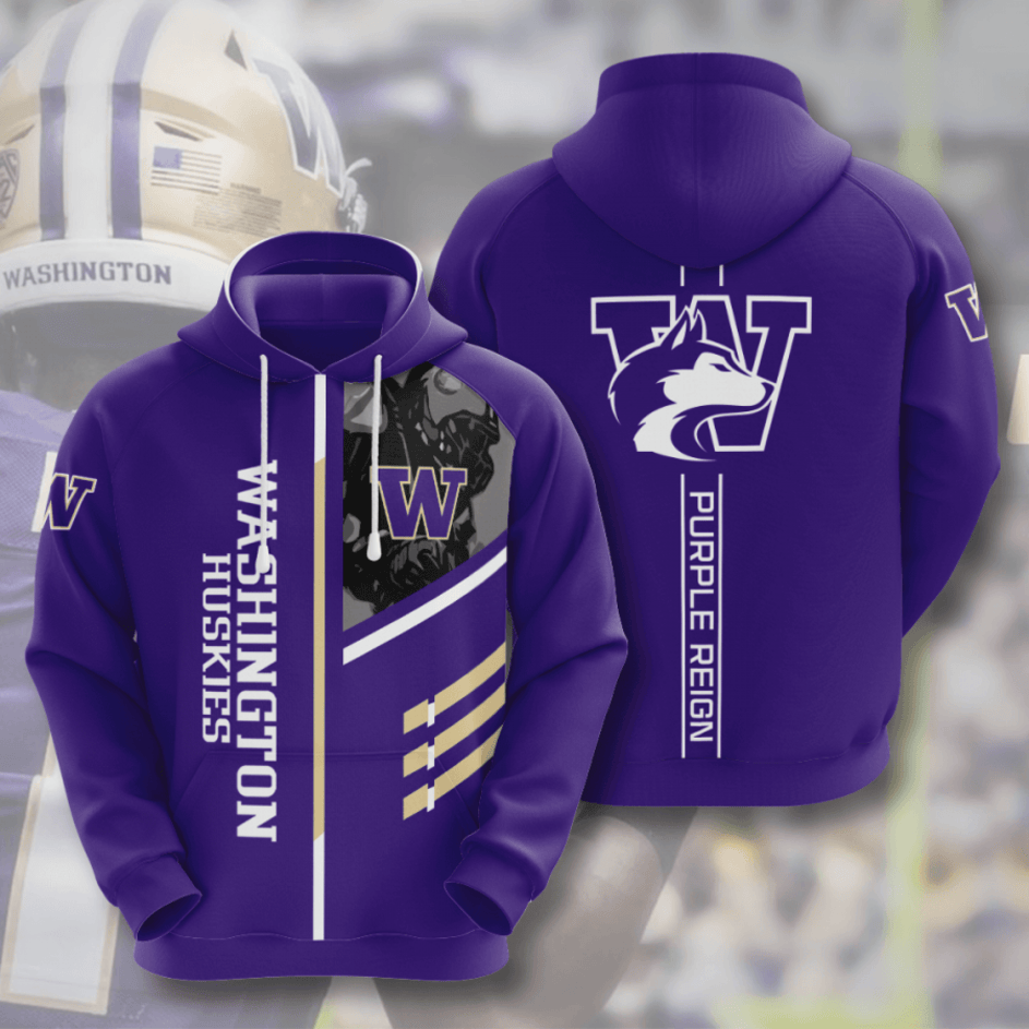 Washington Huskies 3D All Over Printed Sweatshirt, Hoodie, Zip Hoodie | Ncaa Fan Gear For Men, Women