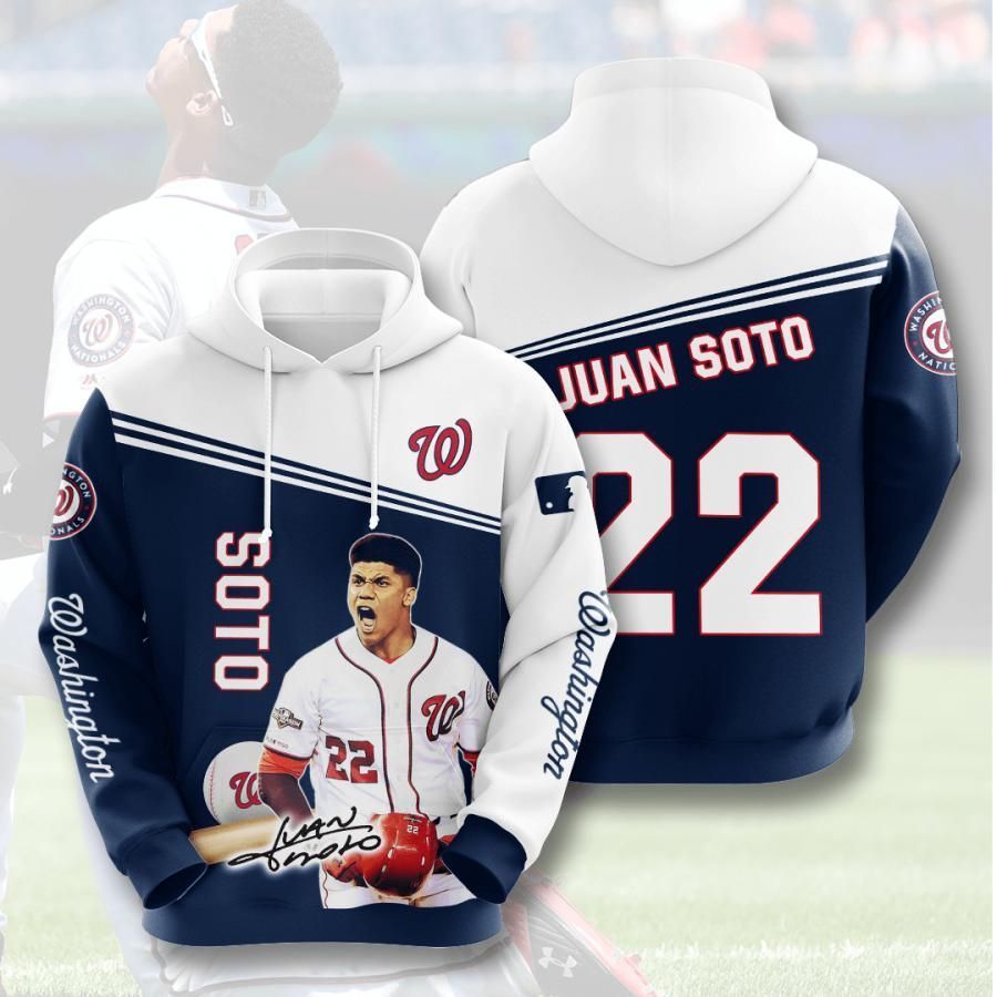 Washington Nationals Juan Soto 22 3D All Over Printed Sweatshirt, Hoodie, Zip Hoodie | Mlb Fan Gear For Men, Women
