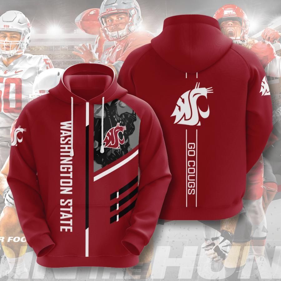 Washington State Cougars 3D All Over Printed Sweatshirt, Hoodie, Zip Hoodie | Ncaa Fan Gear For Men, Women