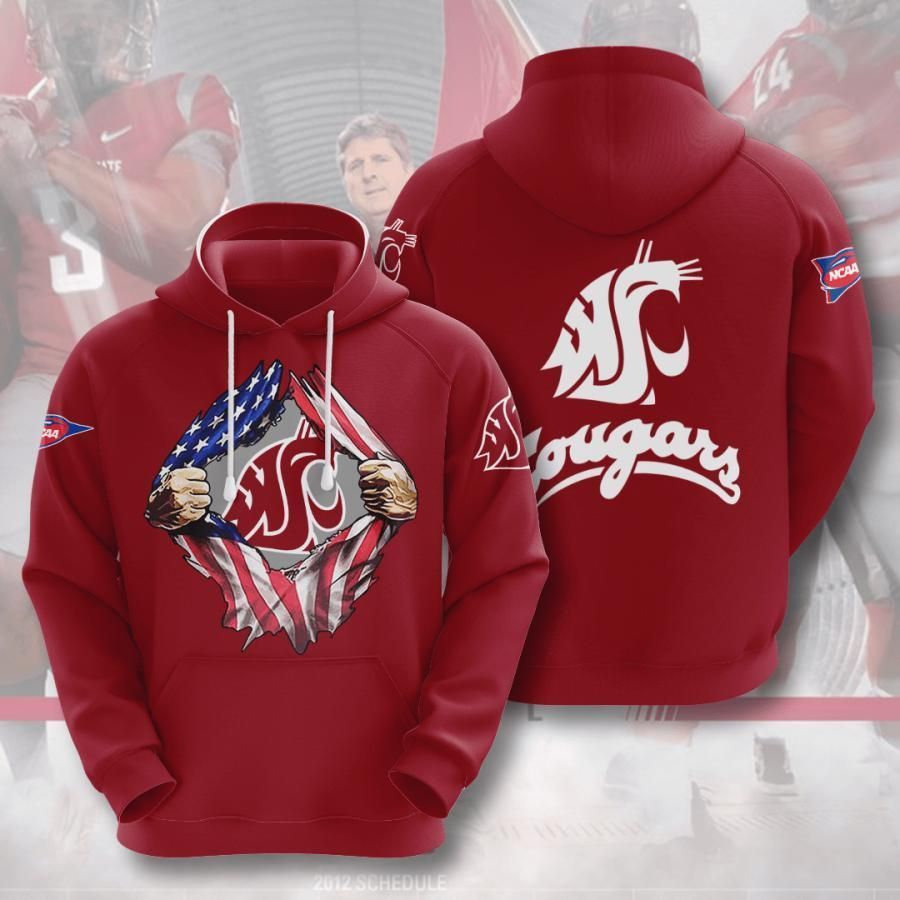 Washington State Cougars 3D All Over Printed Sweatshirt, Hoodie, Zip Hoodie | Ncaa Fan Gear For Men, Women