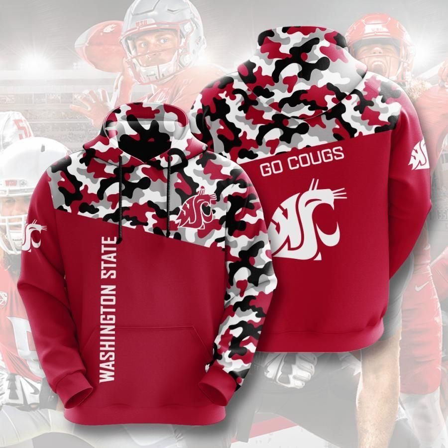 Washington State Cougars 3D All Over Printed Sweatshirt, Hoodie, Zip Hoodie | Ncaa Fan Gear For Men, Women