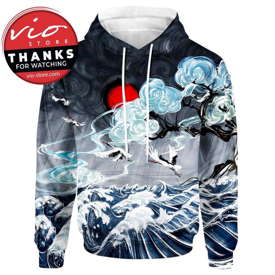 Waves Dream 3D All Over Printed Sweatshirt, Hoodie, Zip Hoodie | Fan Apparel For Men, Women