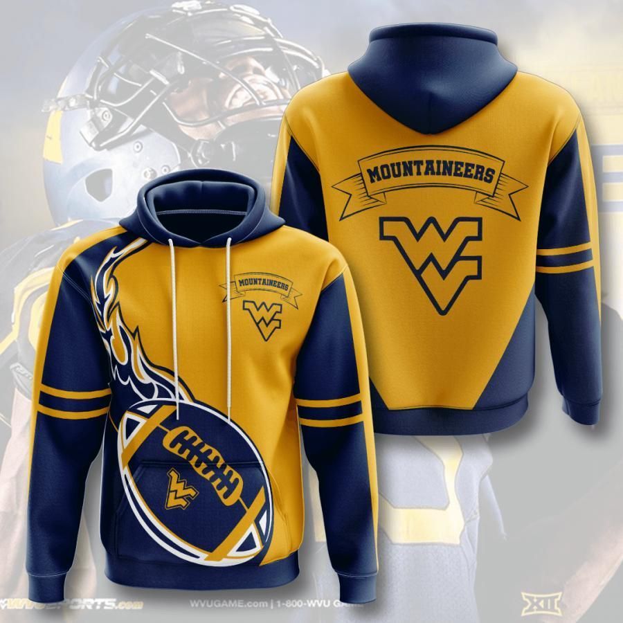 West Virginia Mountaineers 3D All Over Printed Sweatshirt, Hoodie, Zip Hoodie | Ncaa Fan Gear For Men, Women