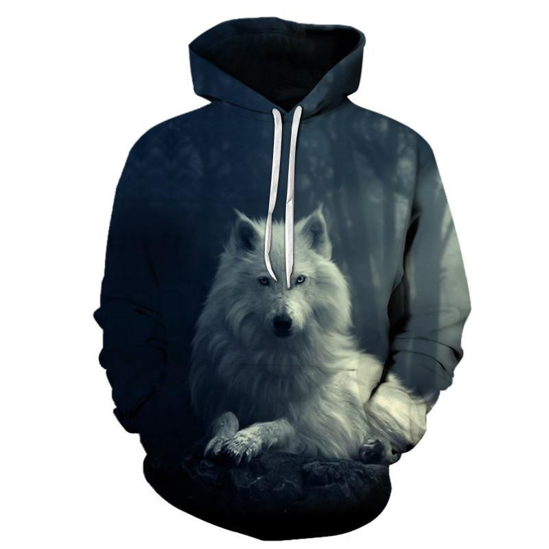 White Wolf 3D All Over Printed Sweatshirt, Hoodie, Zip Hoodie | Fan Apparel For Men, Women