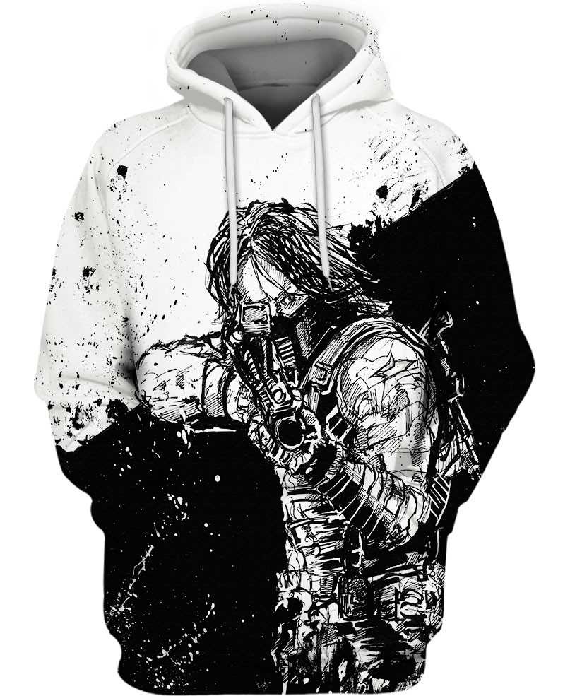 Winter Soldier 3D All Over Printed Sweatshirt, Hoodie, Zip Hoodie | Fan Apparel For Men, Women