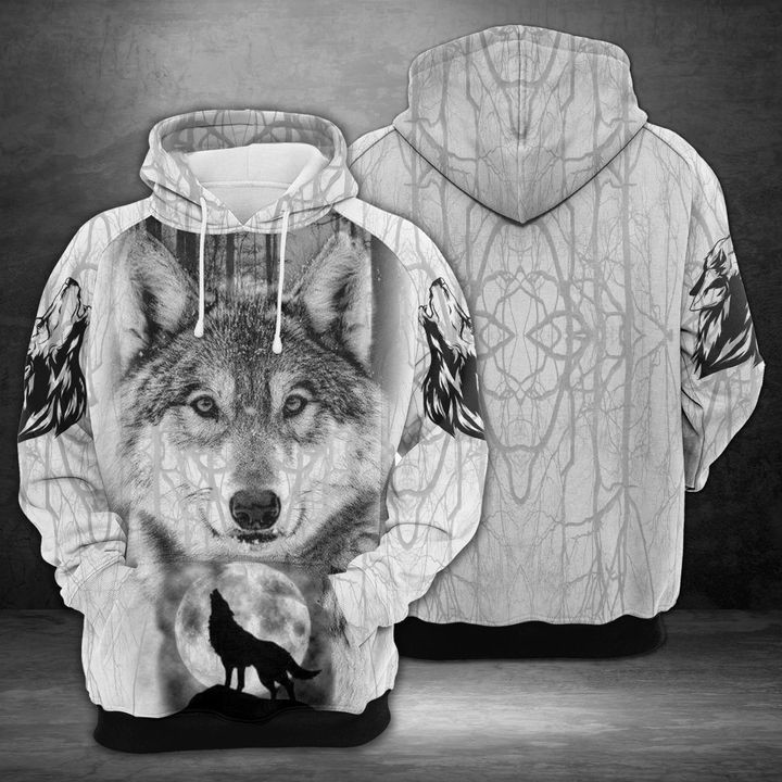 Wolf 3D All Over Printed Sweatshirt, Hoodie, Zip Hoodie | Fan Apparel For Men, Women