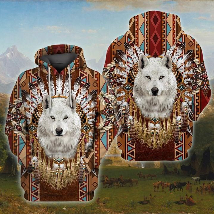 Wolf Native 3D All Over Printed Sweatshirt, Hoodie, Zip Hoodie | Fan Apparel For Men, Women