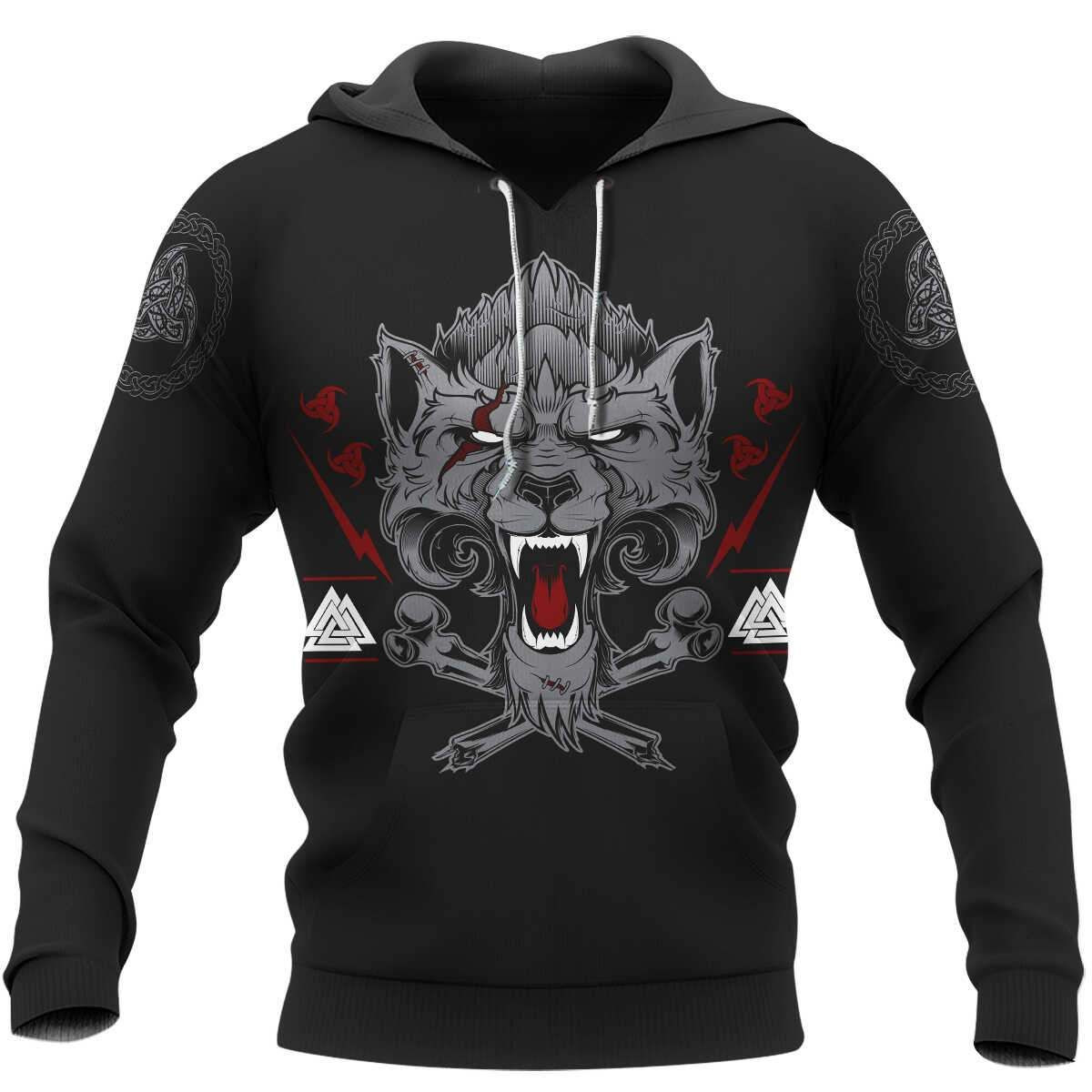 Wolf Of Odin Viking 3D All Over Printed Sweatshirt, Hoodie, Zip Hoodie | Fan Apparel For Men, Women