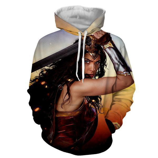 Wonder Women 3D All Over Printed Sweatshirt, Hoodie, Zip Hoodie | Fan Apparel For Men, Women