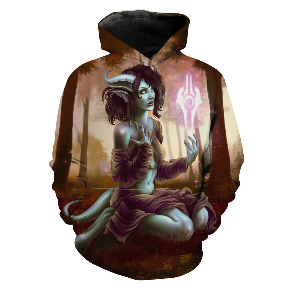 World Of Warcraft Sexy Draenei 3D All Over Printed Sweatshirt, Hoodie, Zip Hoodie | Fan Apparel For Men, Women