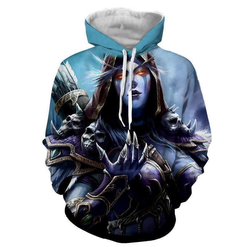 World Of Warcraft - Sylvanas Windrunner 3D All Over Printed Sweatshirt, Hoodie, Zip Hoodie | Fan Apparel For Men, Women