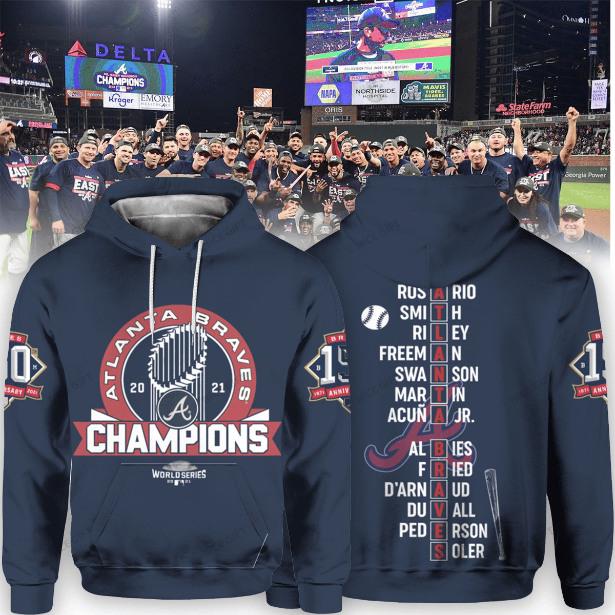 World Series Champions 3D All Over Printed Sweatshirt, Hoodie, Zip Hoodie | Fan Apparel For Men, Women