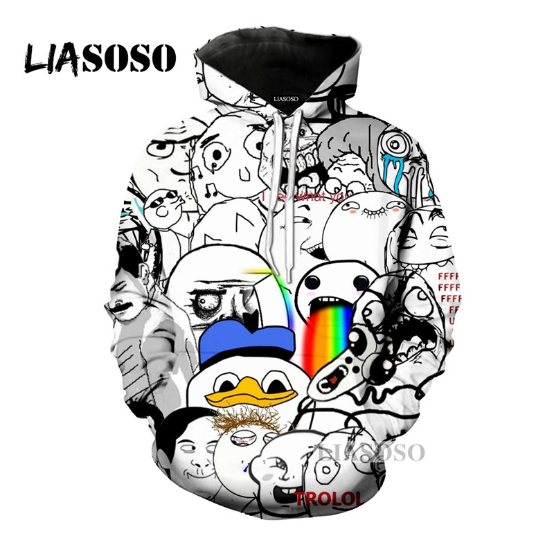 Yao Ming Cartoon Troll Face Meme 3D All Over Printed Sweatshirt, Hoodie, Zip Hoodie | Fan Apparel For Men, Women