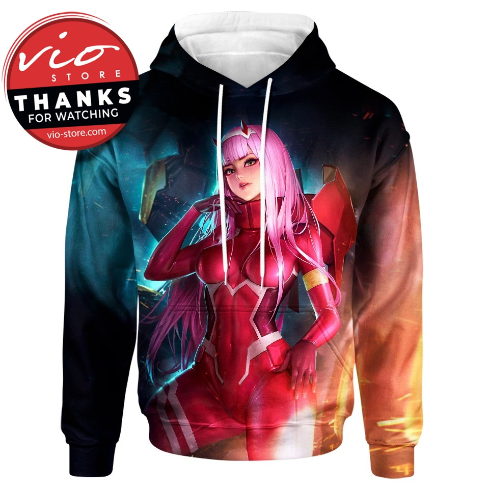 Zero Two Princess 3D All Over Printed Sweatshirt, Hoodie, Zip Hoodie | Fan Apparel For Men, Women
